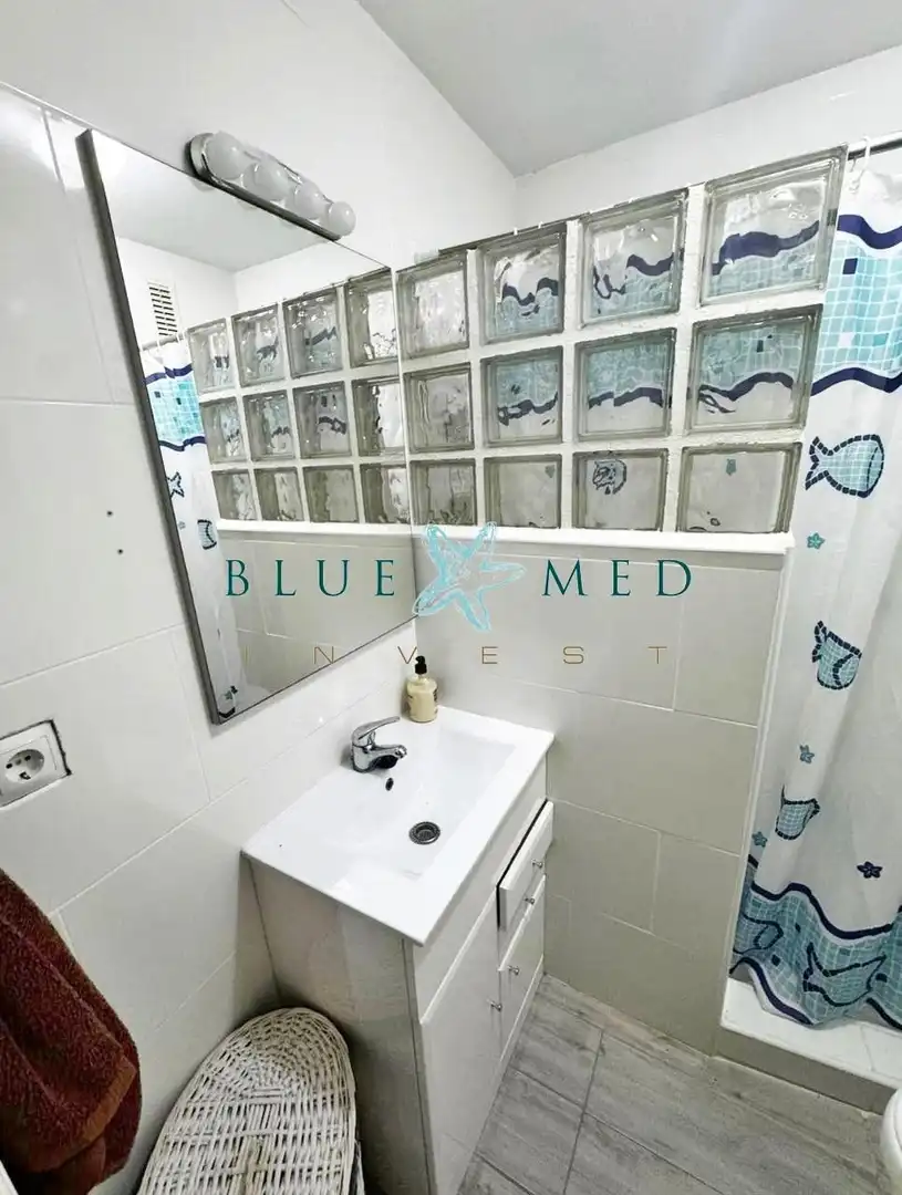 Baño de Apartamento en venta en Mazarrón con Aire acondicionado, Terraza y Amueblado