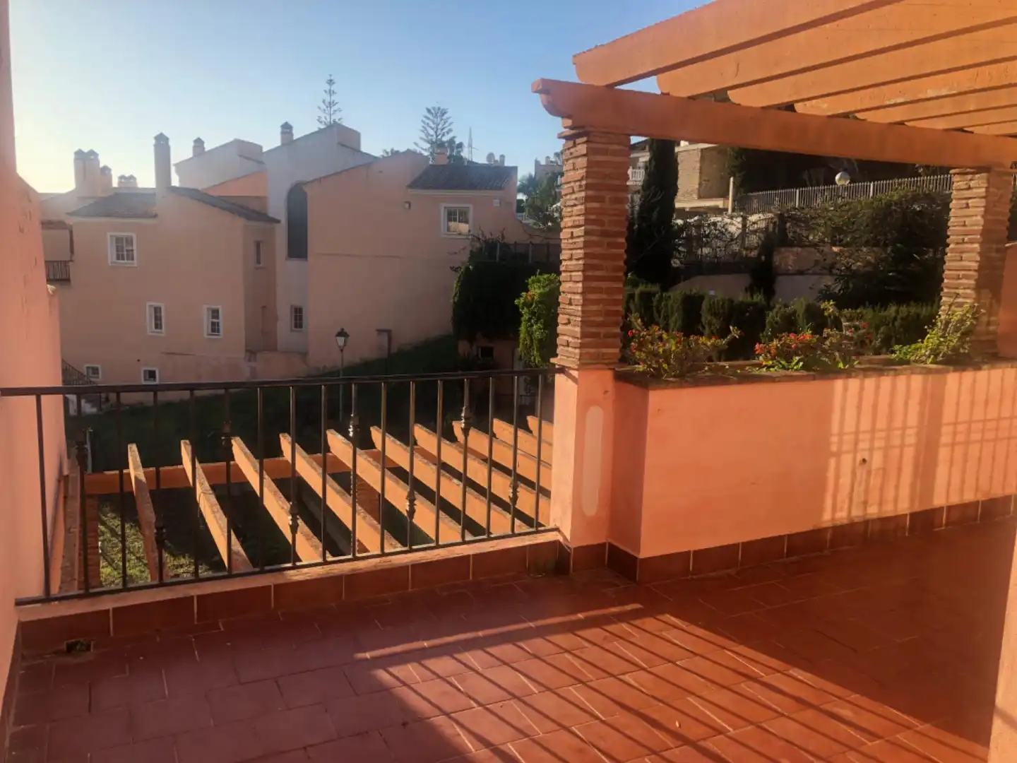 Terraza de Casa adosada en venta en Mijas con Aire acondicionado, Calefacción y Jardín privado
