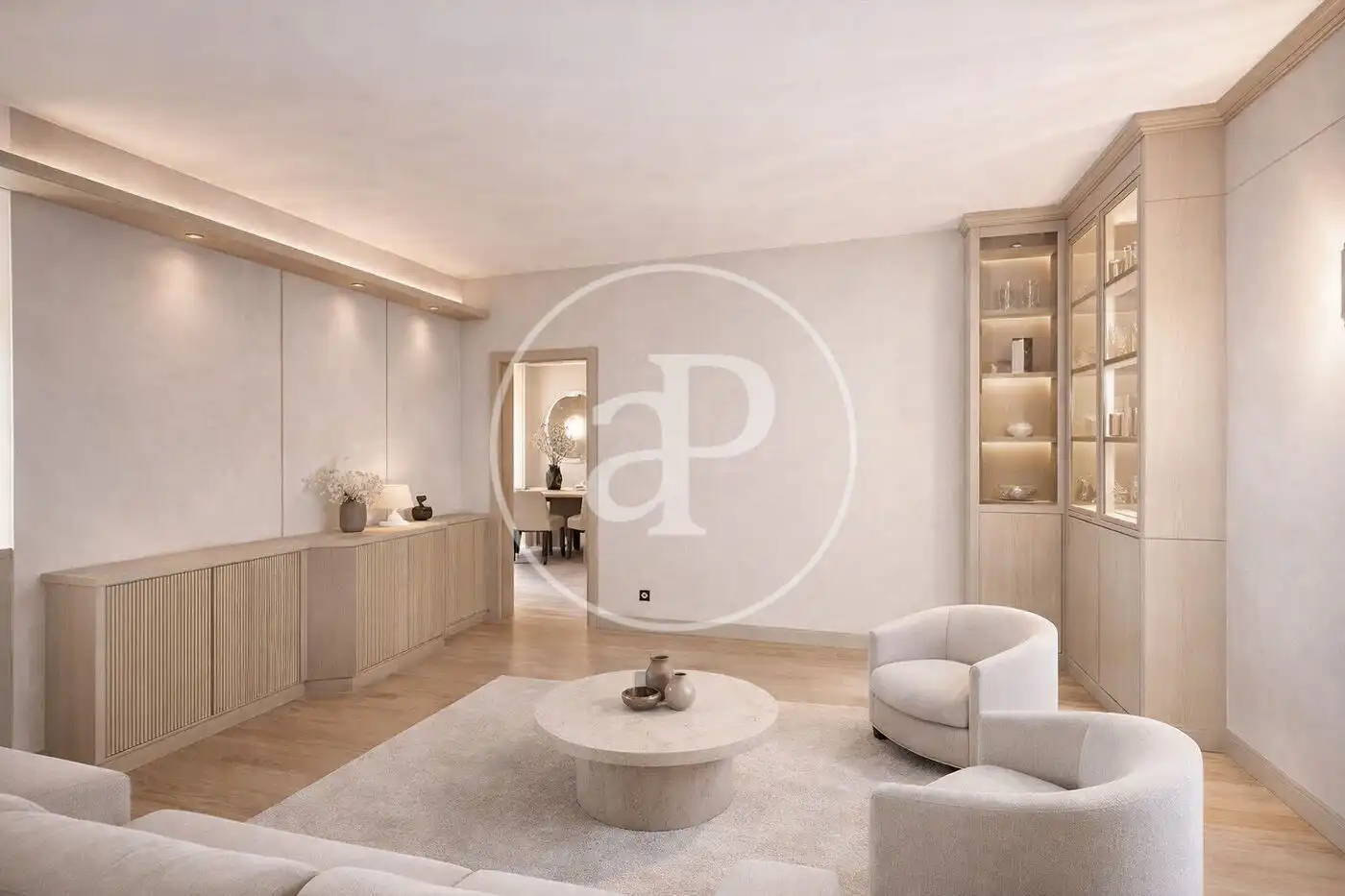 Sala de estar de Piso en venta en Barcelona con Aire acondicionado, Calefacción y Balcón