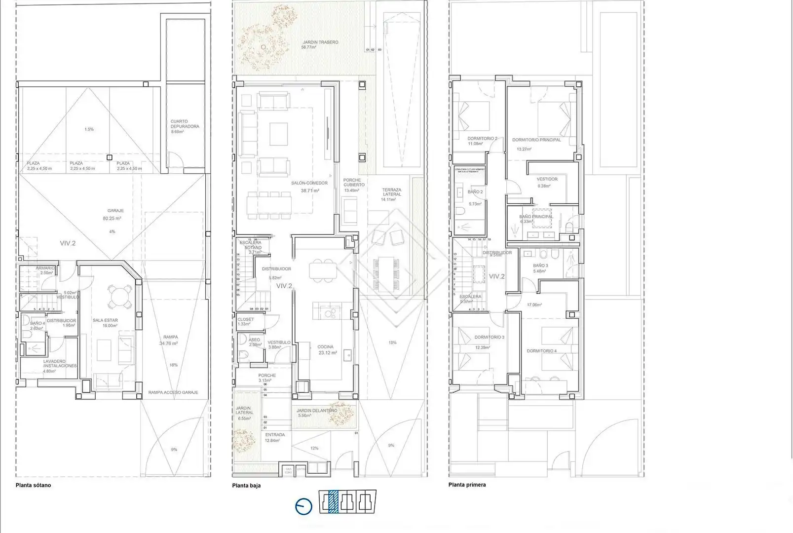 Casa adosada en venta en Ciudad Universitaria
