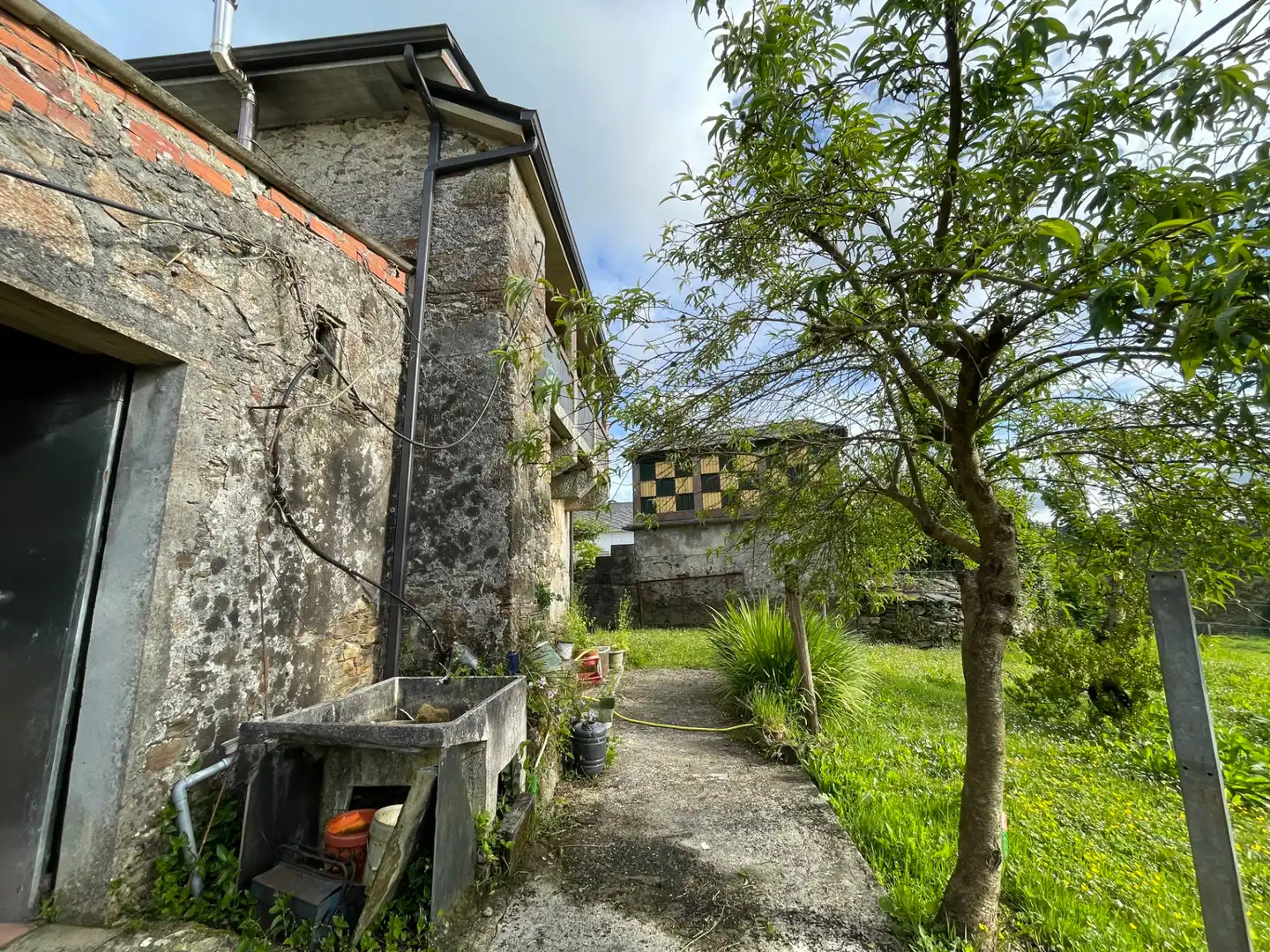 Exterior view of Houses for sale in As Somozas   with Private garden, Furnished and Oven