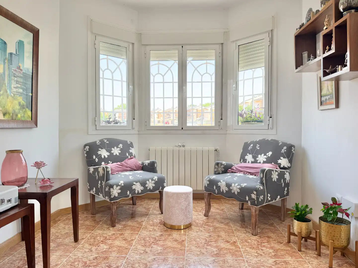 Sala d'estar de Casa adosada en venda en Ugena amb Aire condicionat, Calefacció i Jardí privat