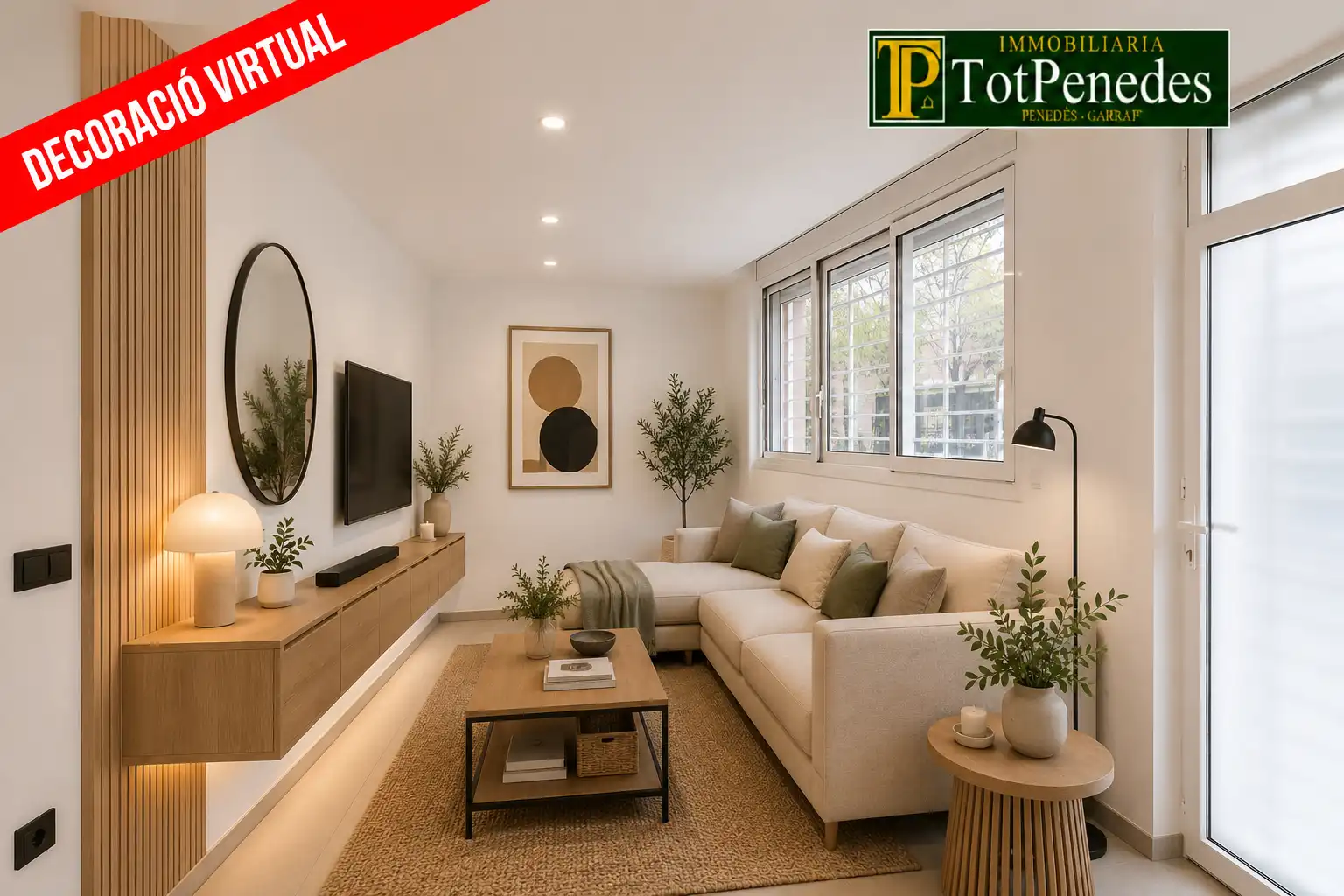 Sala de estar de Planta baja en venta en Vilanova i la Geltrú con Aire acondicionado y Calefacción