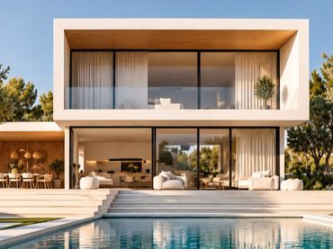 Villa di nuova costruzione con giardino in vendita a Passeig de les Vinyes