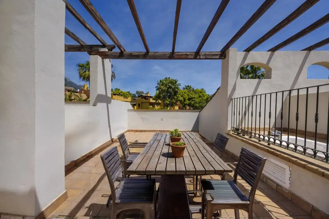 Terrace of Detached homes for sale in Marbella  with Air Conditioner, Heating and Private garden
