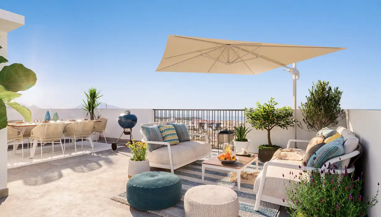 Apartament amb terrassa en venda a Estepona Pueblo, imagen 4