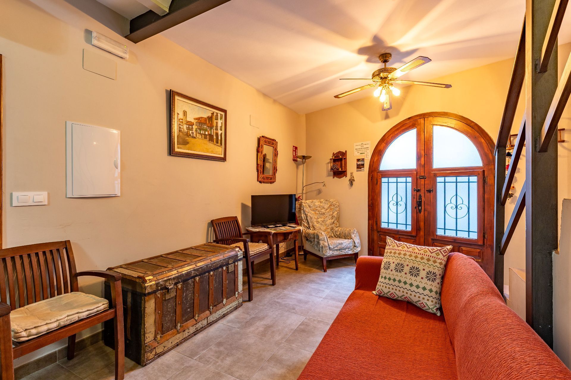 Living room of House or chalet for sale in Villanueva de la Vera  with Air Conditioner, Heating and Terrace