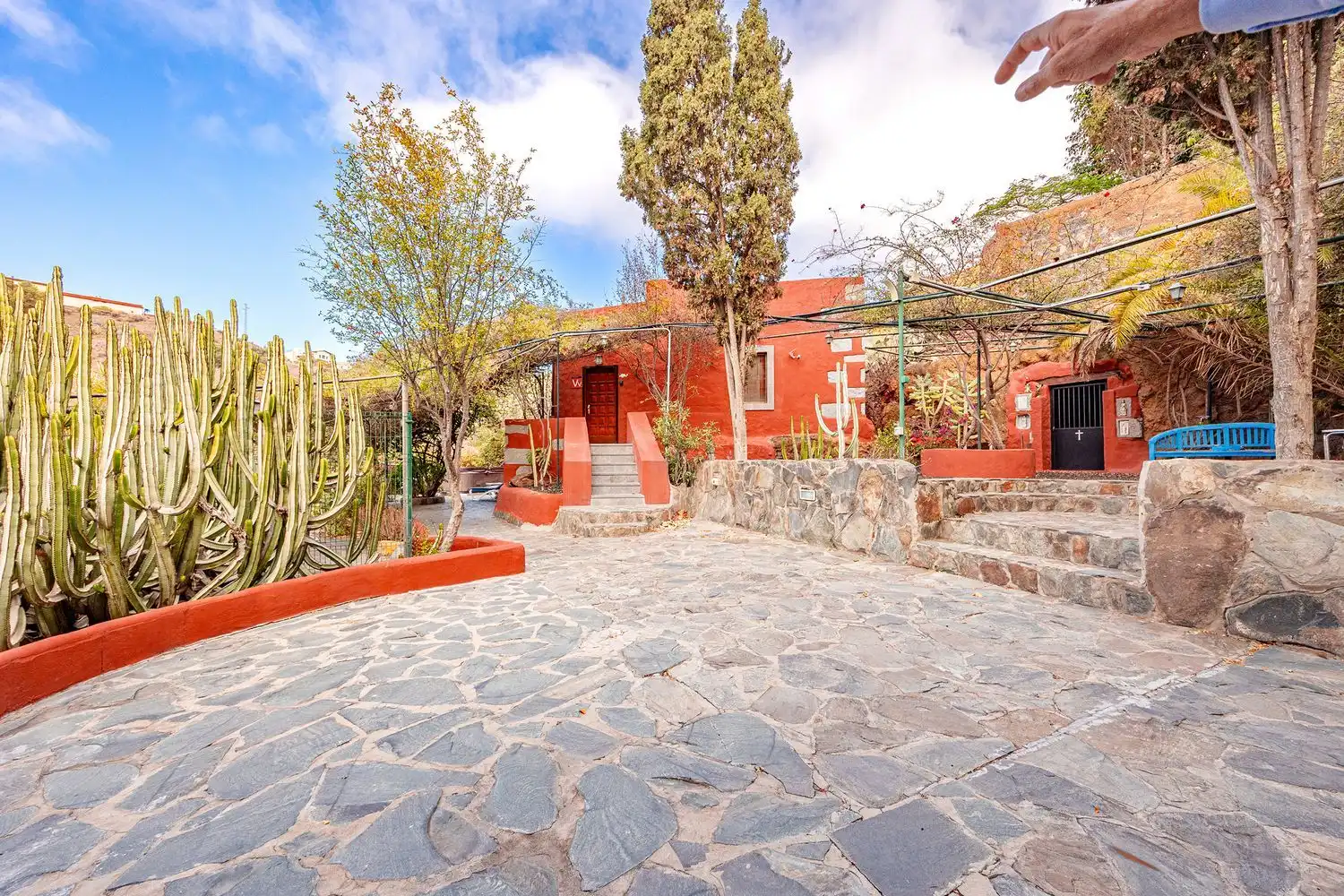 Vista exterior de Casa o chalet en venta en Telde con Jardín privado, Terraza y Piscina