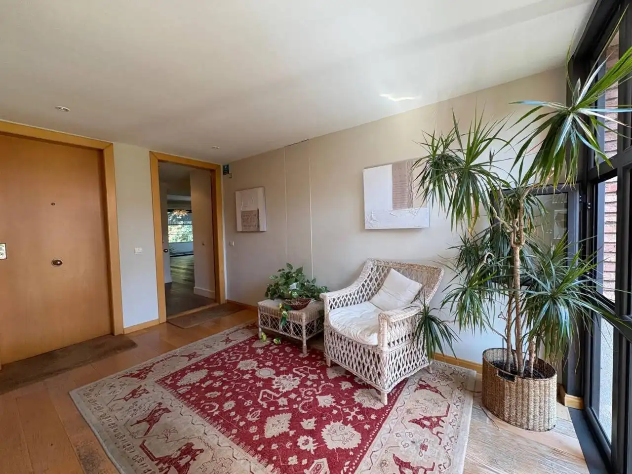 Sala de estar de Piso de alquiler en Sant Cugat del Vallès con Aire acondicionado, Calefacción y Terraza
