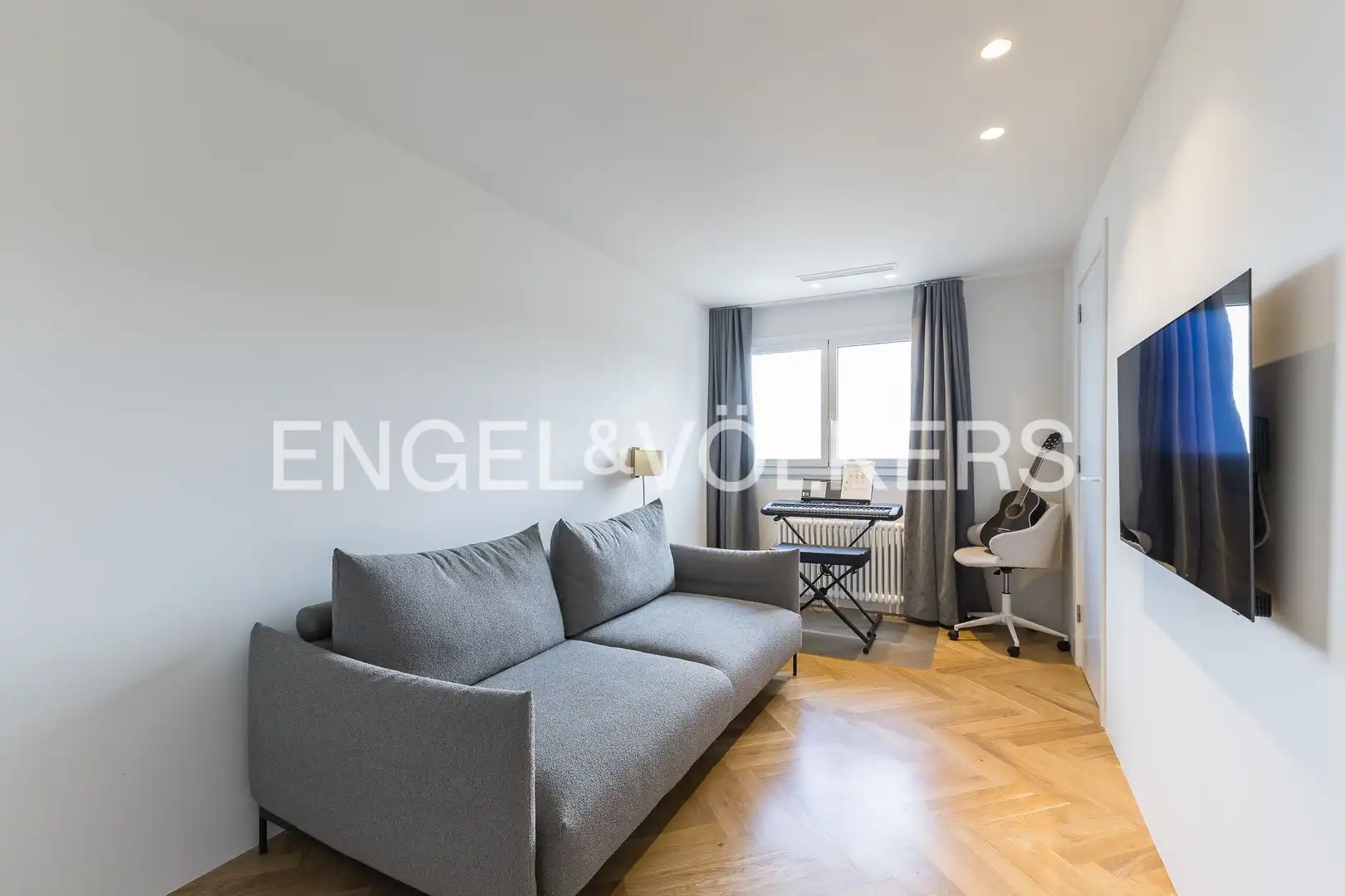 Sala de estar de Piso en venta en Barcelona con Aire acondicionado, Calefacción y Jardín privado