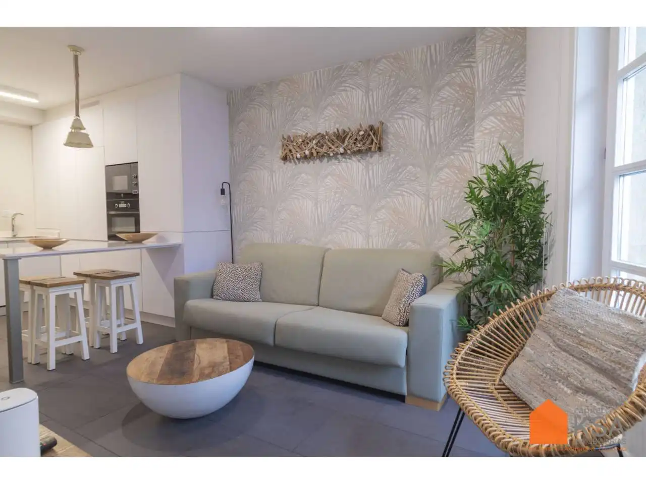 Sala de estar de Casa o chalet en venta en Noia con Calefacción y Amueblado