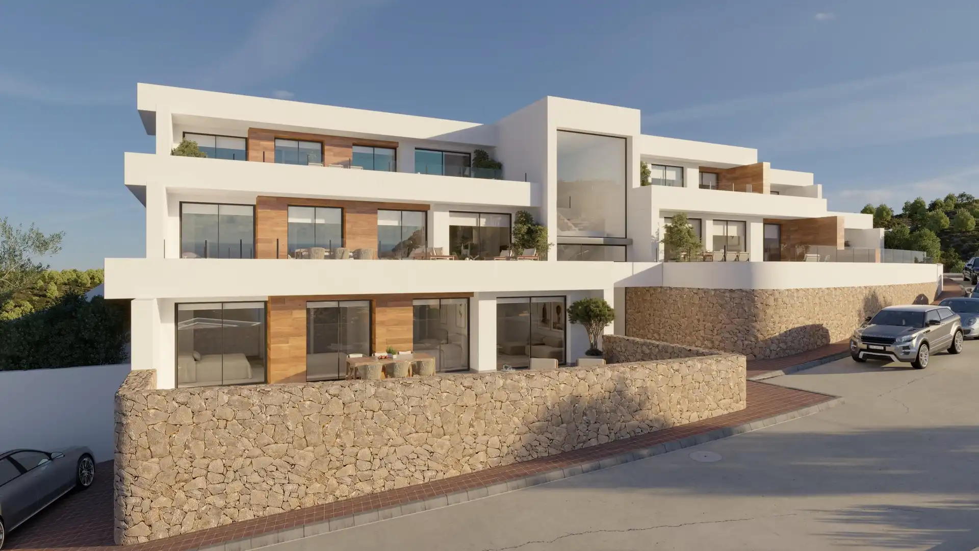 Vista exterior de Dúplex en venda en Benitachell / El Poble Nou de Benitatxell amb Aire condicionat, Terrassa i Alarma