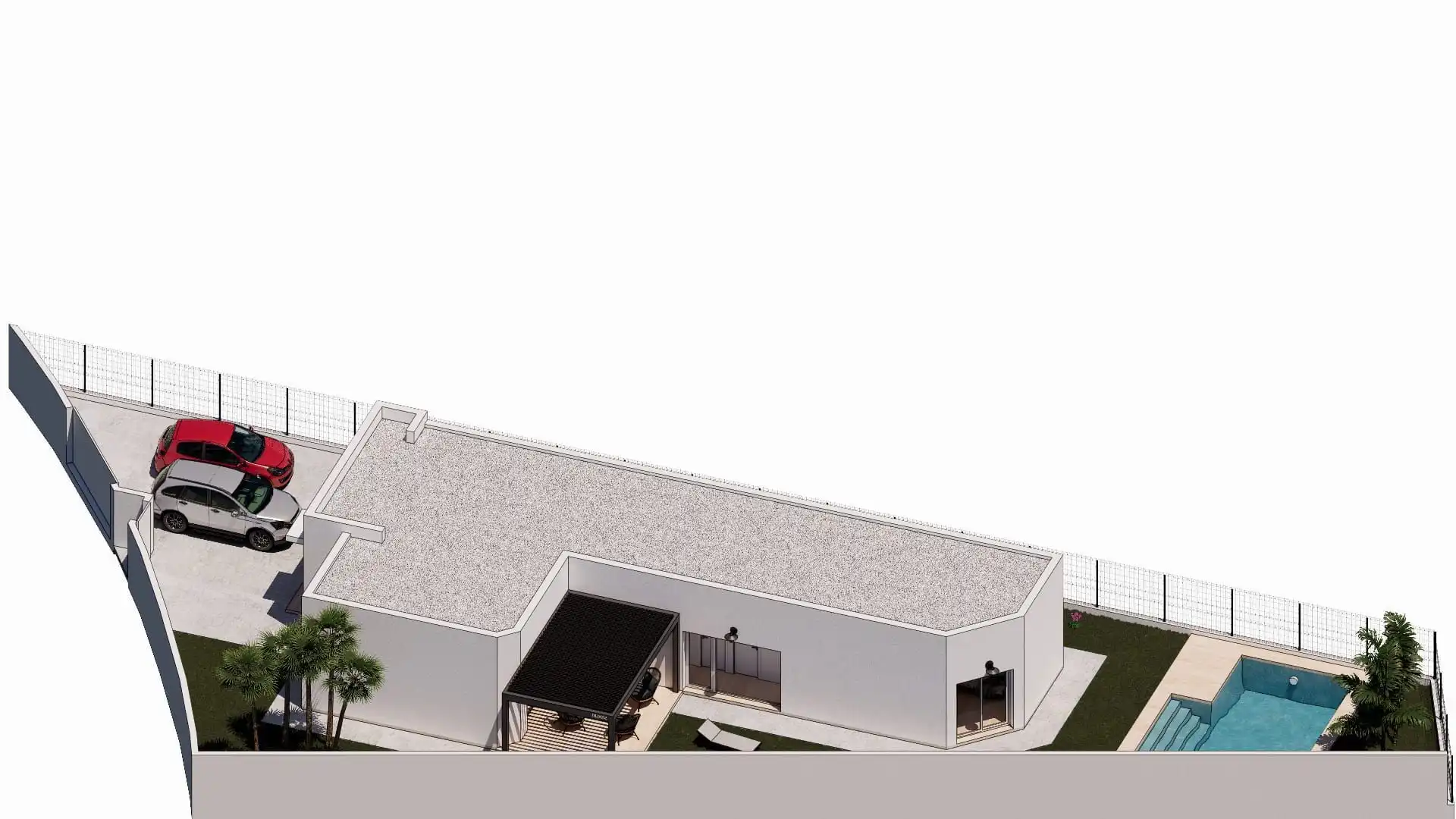 Vista exterior de Casa o xalet en venda en Aljaraque amb Aire condicionat, Jardí privat i Piscina