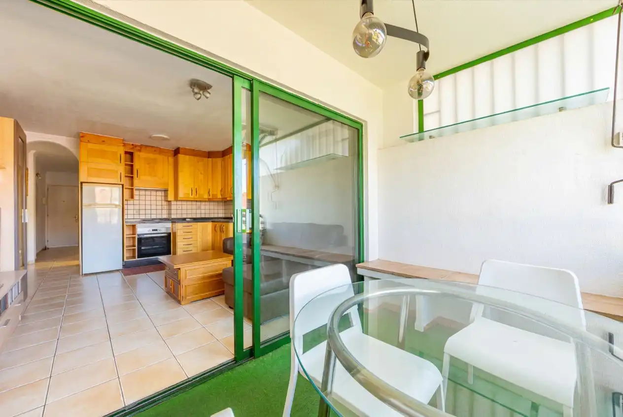 Cocina de Piso en venta en San Bartolomé de Tirajana con Terraza, Piscina y Amueblado