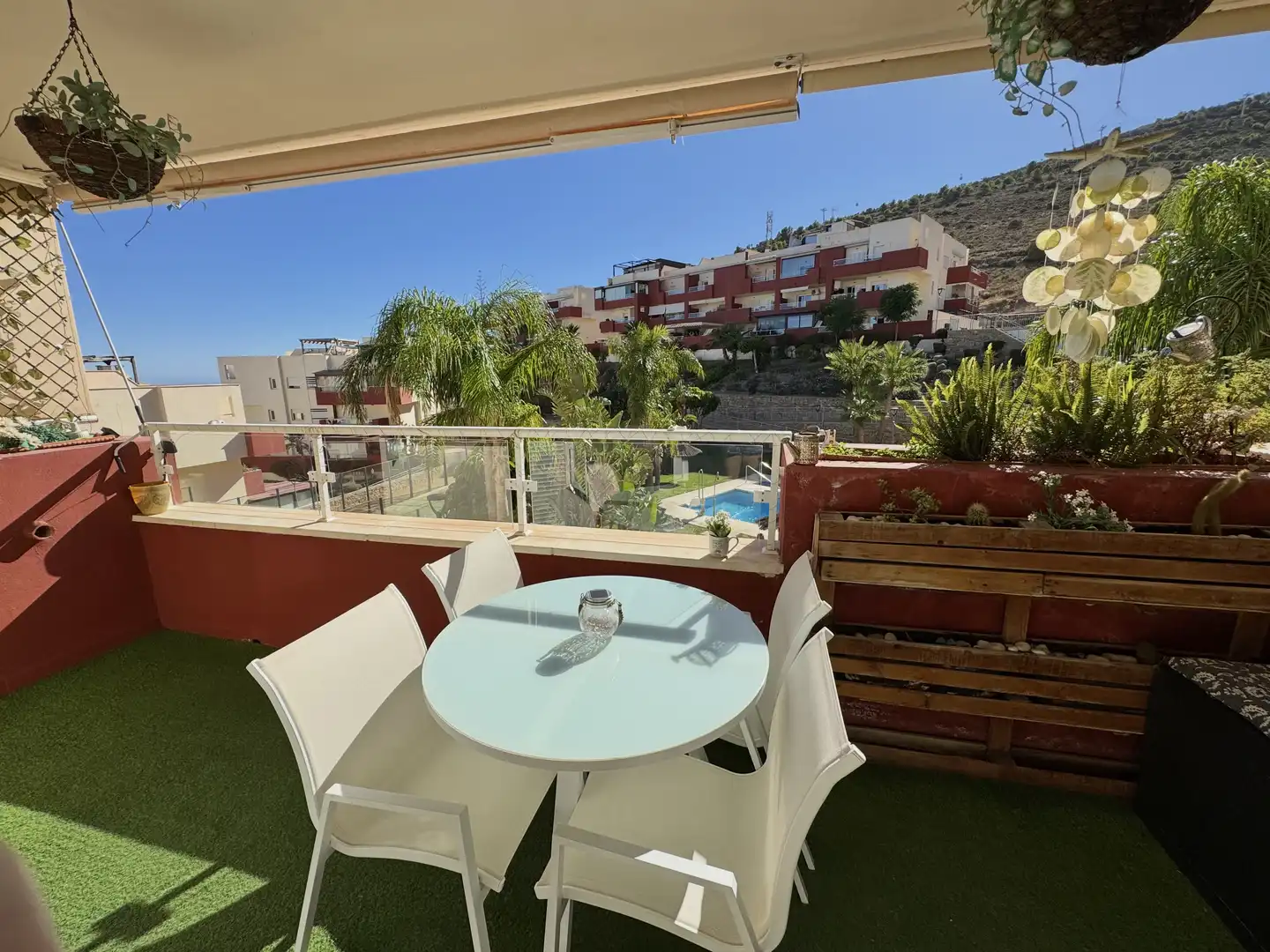 Terrace of Flat for sale in Benalmádena  with Air Conditioner, Terrace and Swimming Pool