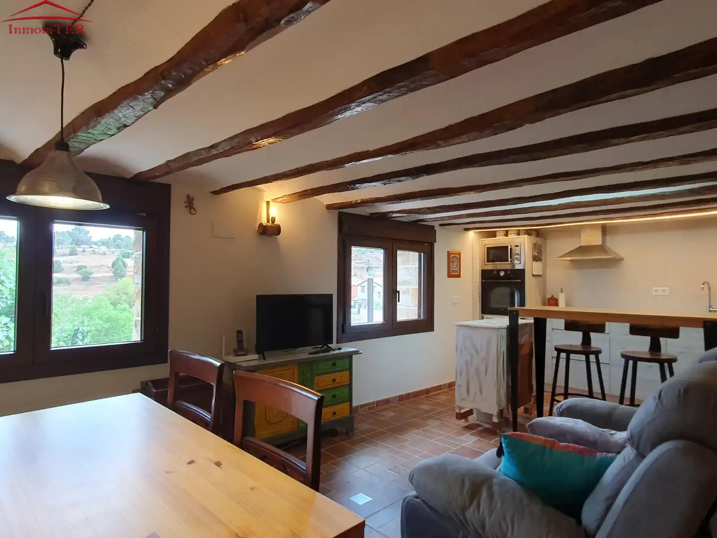 Sala de estar de Casa o chalet en venta en Rubiales con Calefacción, Jardín privado y Trastero