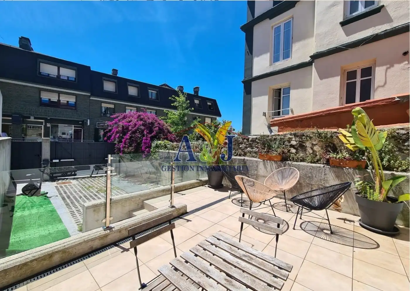 Terrassa de Planta baixa de lloguer en Santander amb Calefacció, Jardí privat i Terrassa