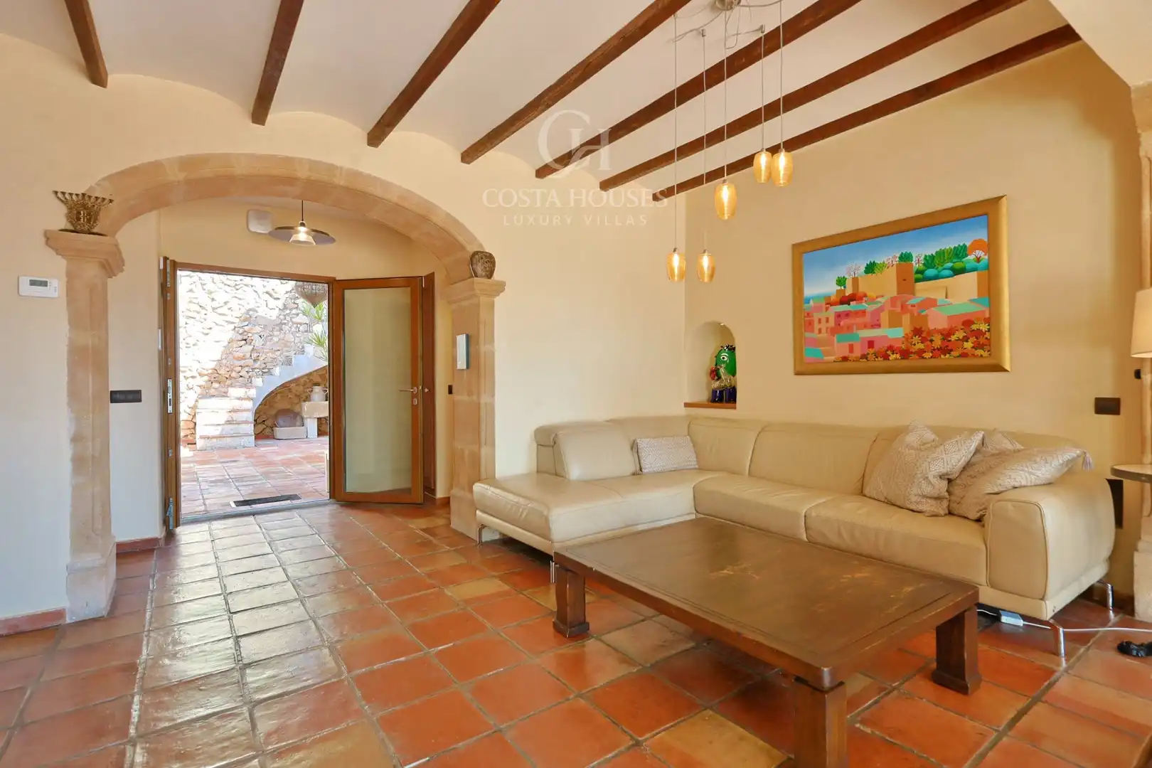 Living room of Houses for sale in Jávea / Xàbia  with Air Conditioner, Private garden and Terrace