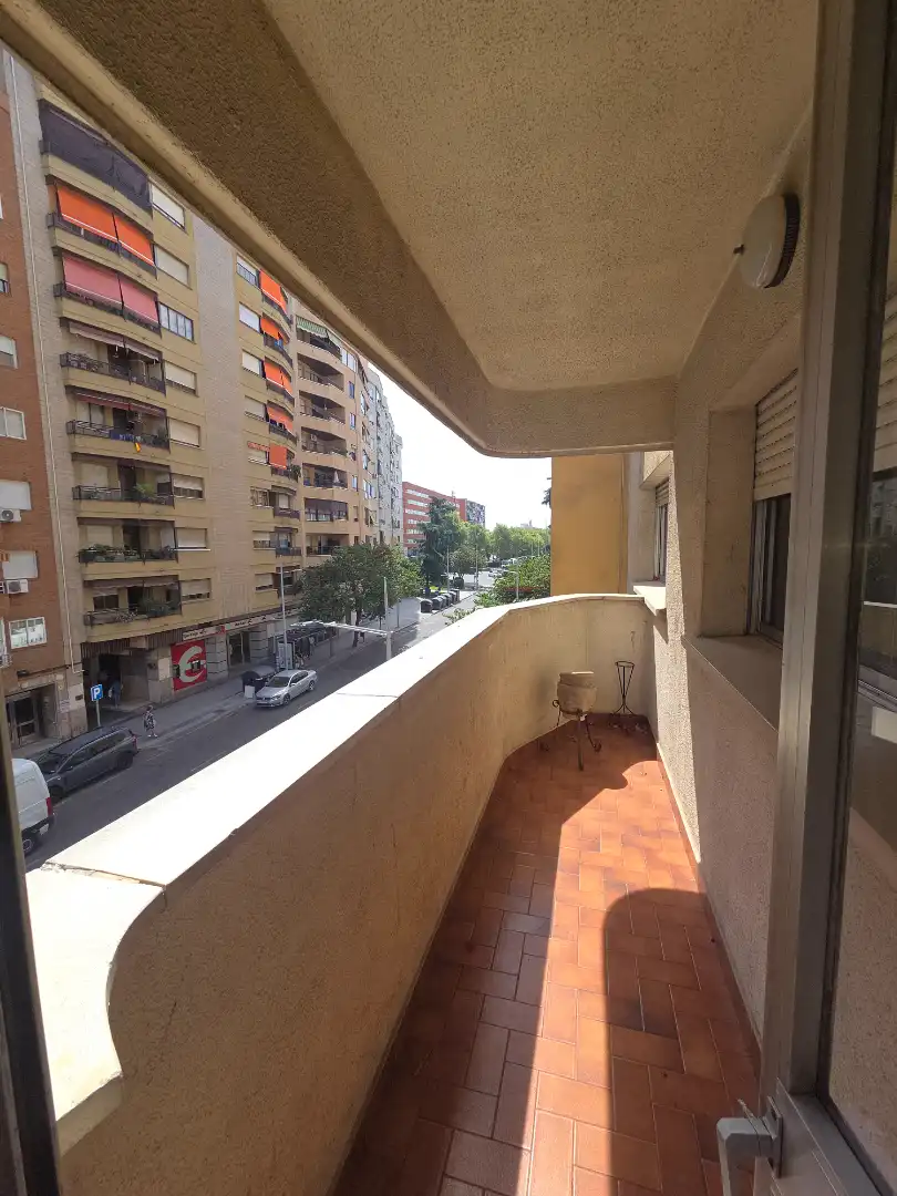 Balcony of Flat for rent in Badajoz  with Air Conditioner, Terrace and Furnished
