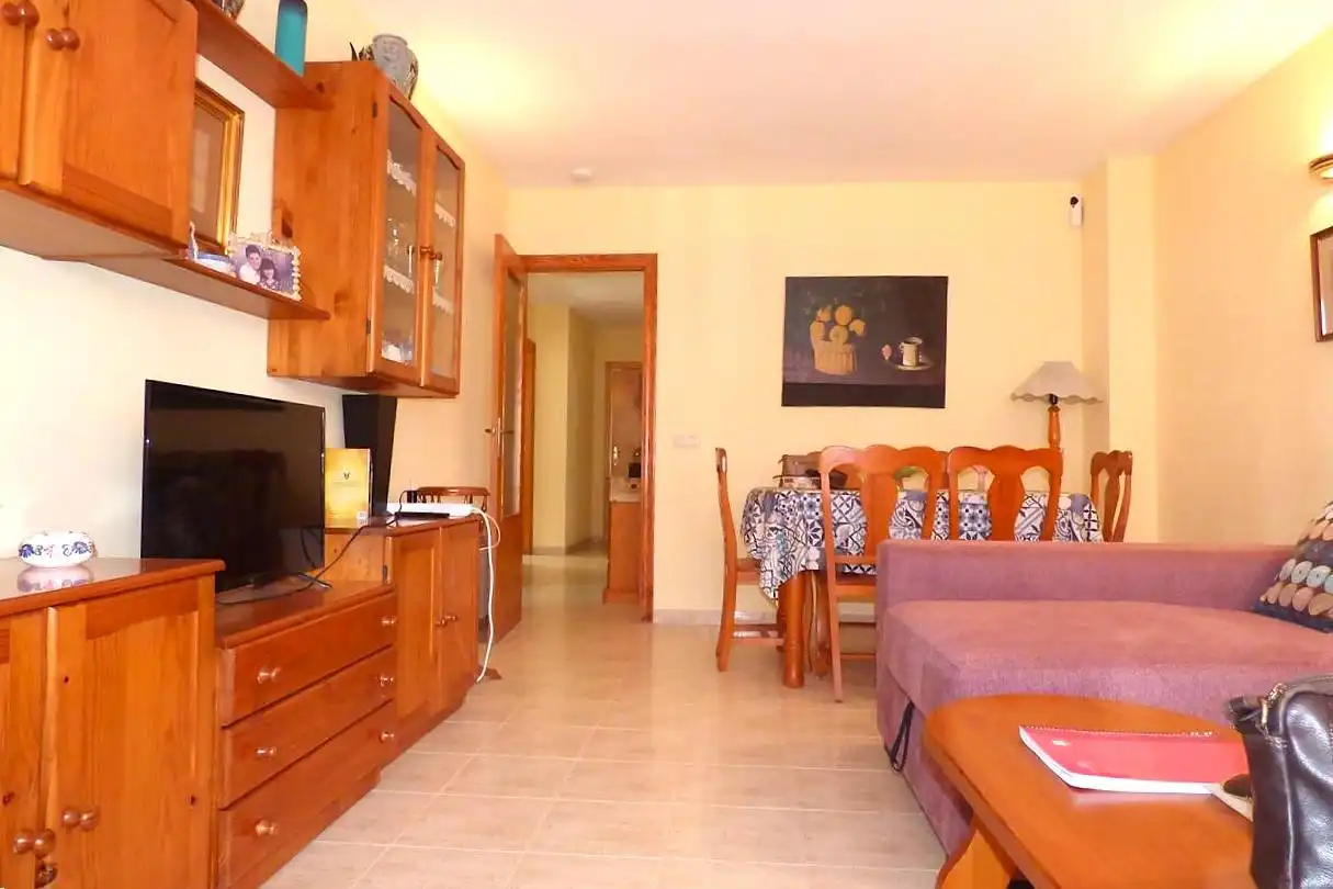 Sala d'estar de Pis en venda en Benidorm amb Terrassa, Piscina i Moblat