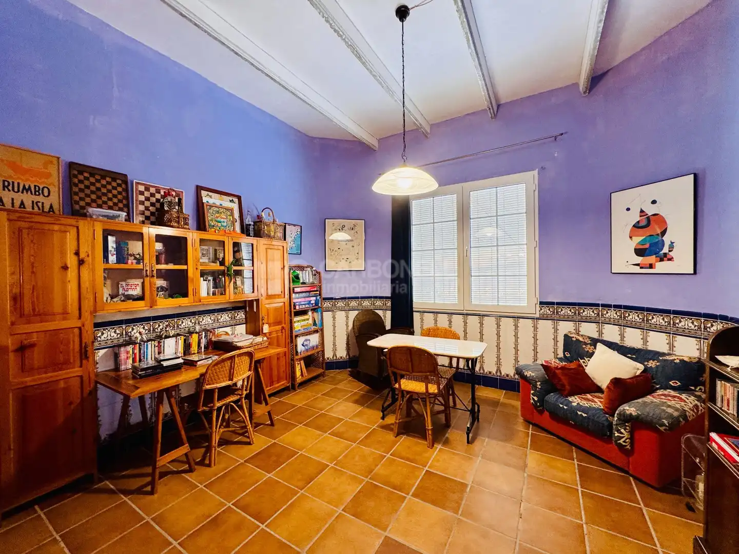 Sala d'estar de Casa o xalet en venda en Cocentaina amb Aire condicionat, Jardí privat i Terrassa