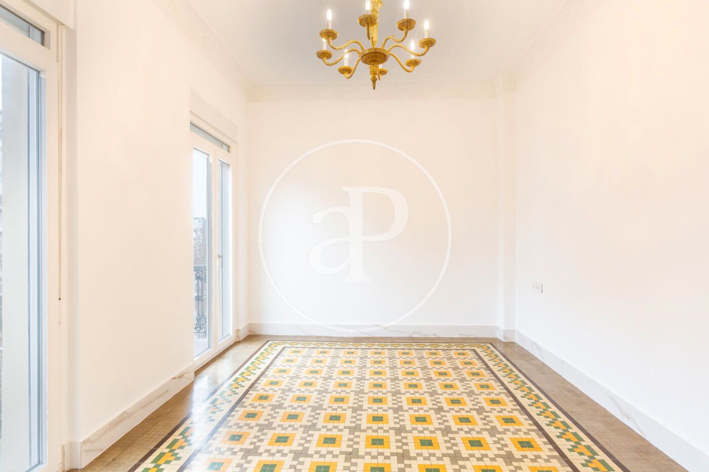 Dining room of Flat to rent in  Valencia Capital  with Air Conditioner, Heating and Balcony