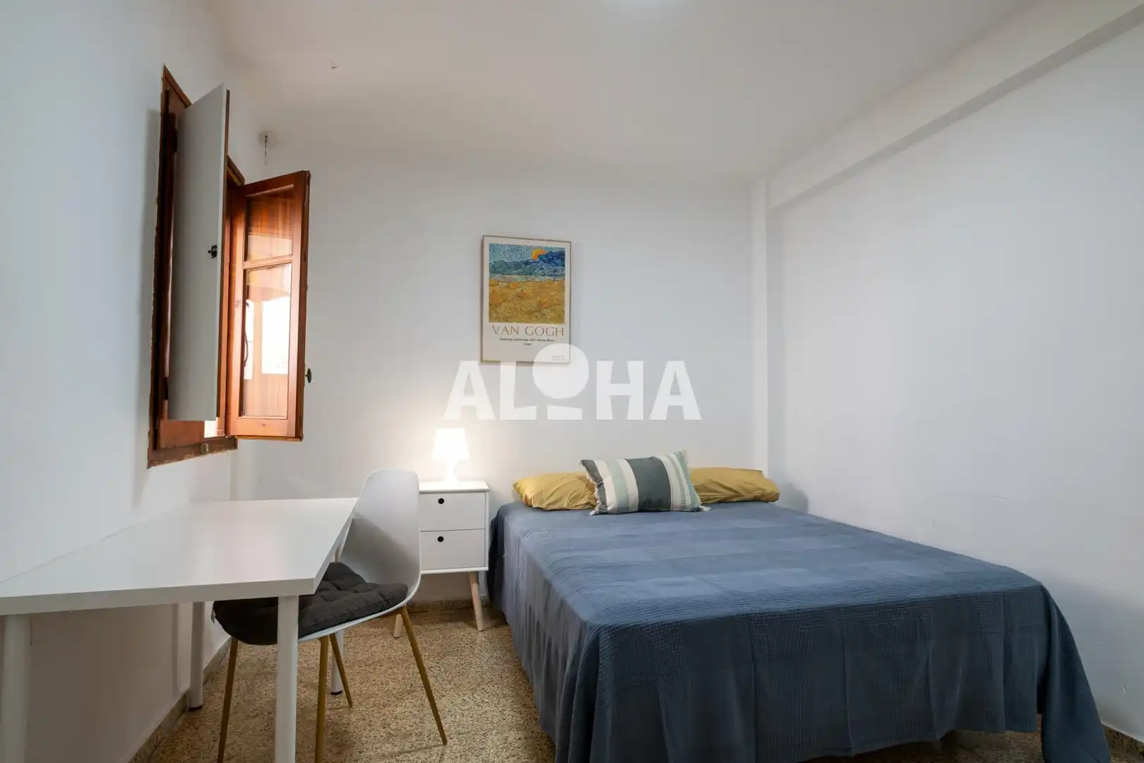 Bedroom of Apartments for rent in Moncada  with Air Conditioner, Furnished and Balcony