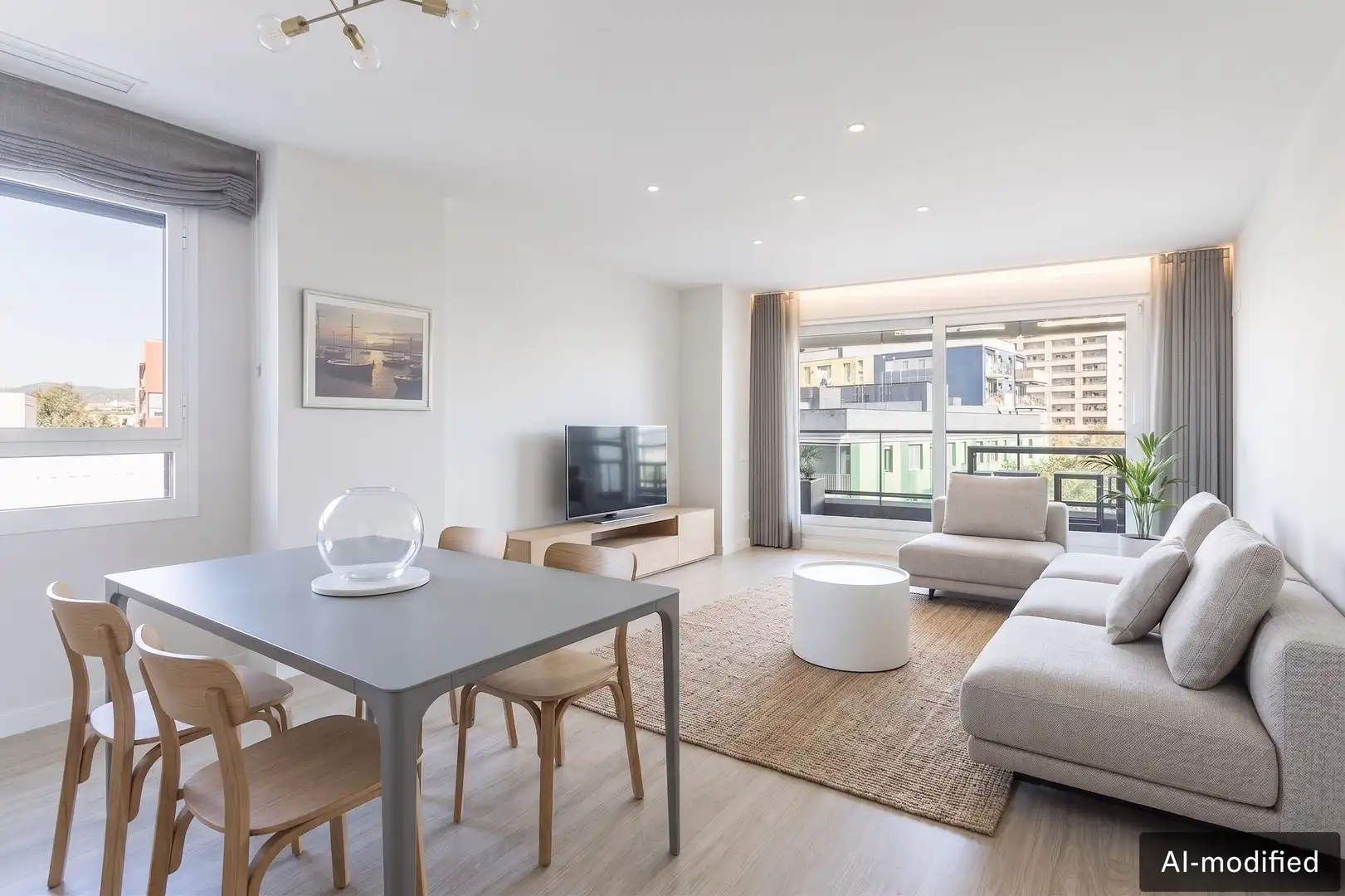 Sala de estar de Piso en venta en Barcelona con Aire acondicionado, Calefacción y Parquet