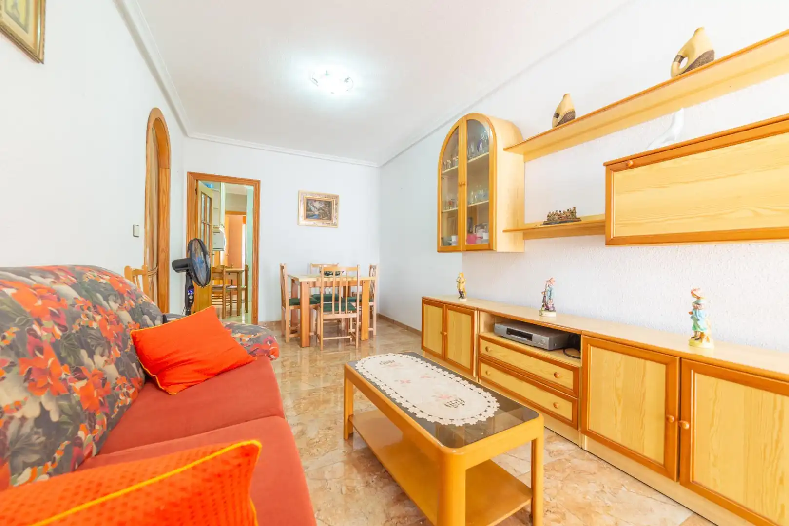 Sala d'estar de Planta baixa en venda en San Javier amb Aire condicionat, Jardí privat i Terrassa