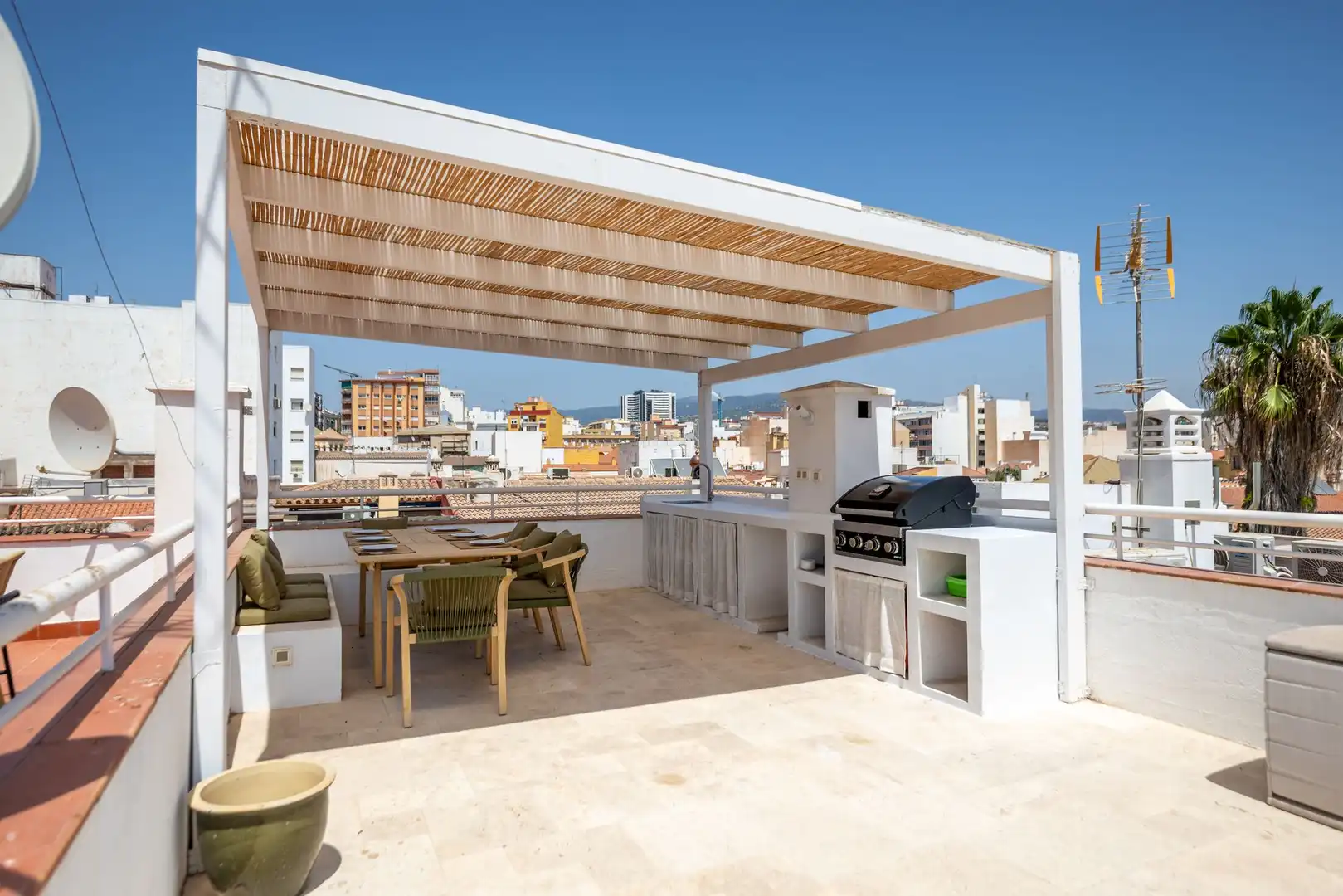 Terrace of Attic for rent in Málaga  with Terrace and Furnished