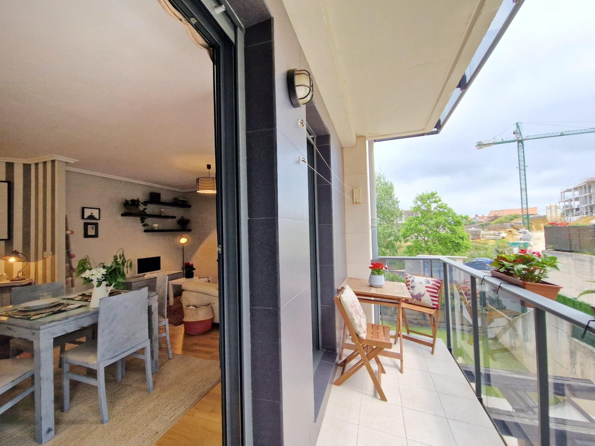 Terrassa de Apartament de lloguer en Santander amb Calefacció, Parquet i Terrassa