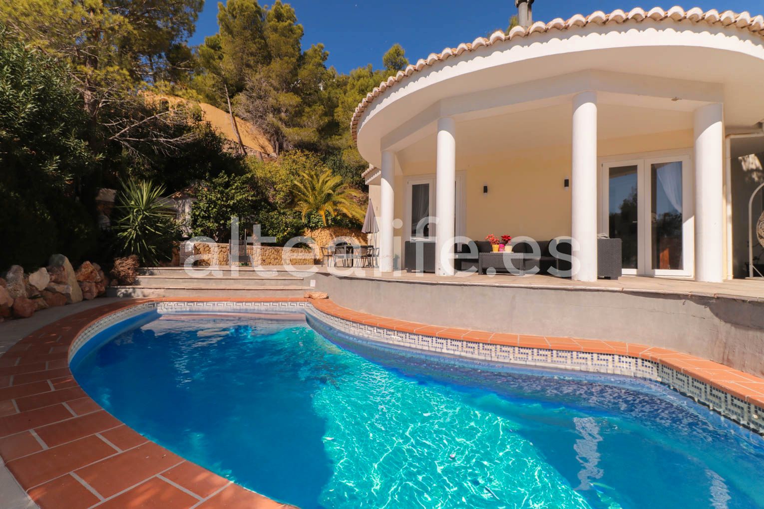 Vista exterior de Casa o chalet en venta en Altea con Aire acondicionado, Calefacción y Jardín privado