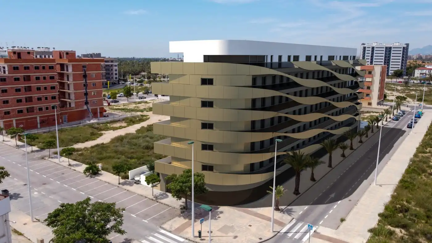 Vista exterior de Piso en venta en Elche / Elx con Aire acondicionado, Calefacción y Terraza