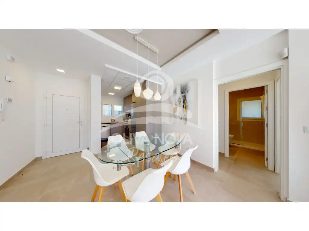 Menjador de Apartament en venda en Oliva amb Aire condicionat, Jardí privat i Piscina
