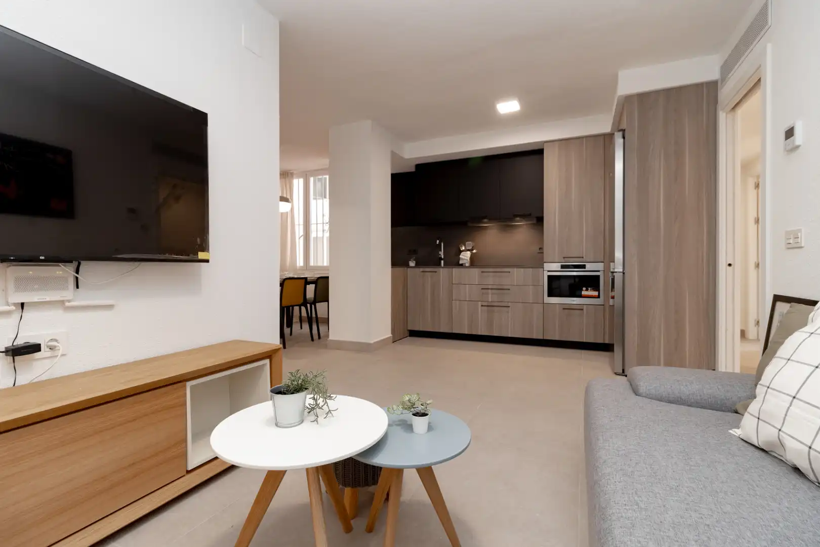 Sala de estar de Piso de alquiler en Málaga con Aire acondicionado, Amueblado y Internet