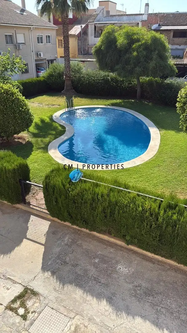 Swimming pool of Detached homes for rent in Foios  with Air Conditioner, Heating and Swimming Pool