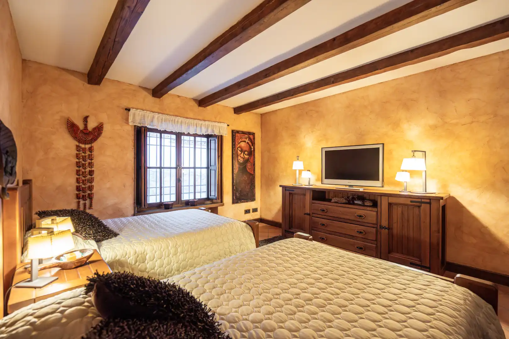 Bedroom of Houses for sale in Manzanares El Real  with Air Conditioner, Heating and Private garden
