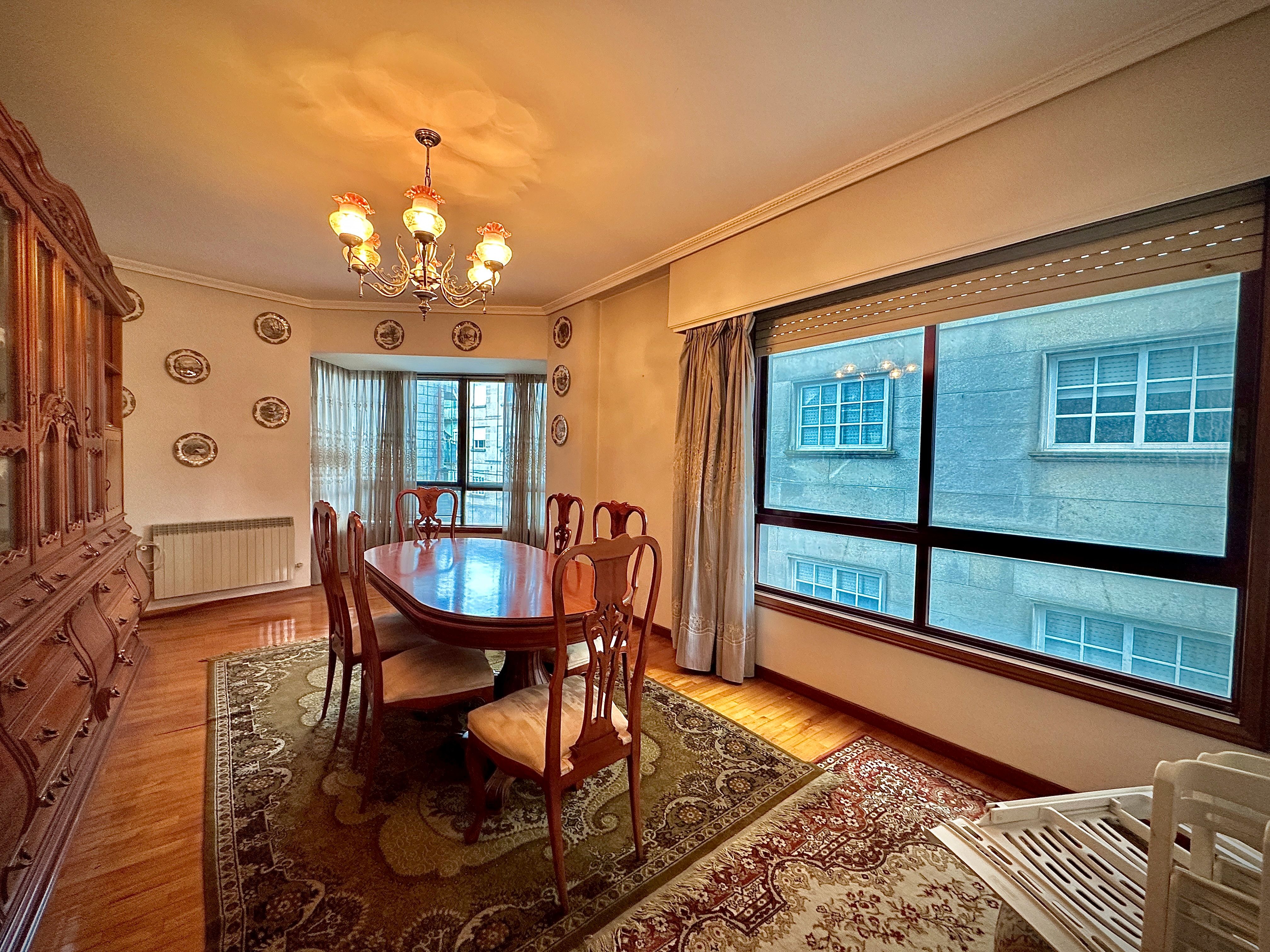 Dining room of Flat for sale in O Carballiño    with Heating, Terrace and Furnished