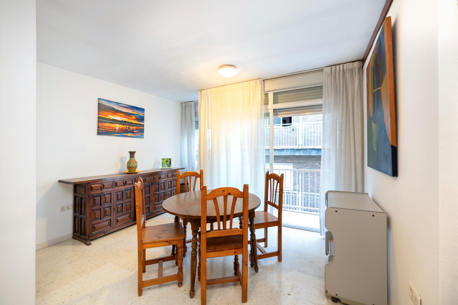 Dining room of Flat for sale in  Granada Capital  with Heating, Terrace and Balcony
