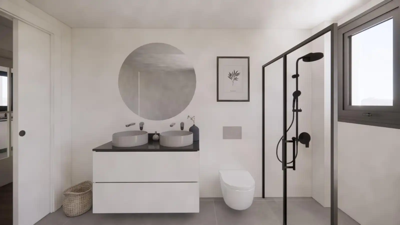 Bathroom of Flat for sale in Mollet del Vallès  with Air Conditioner, Private garden and Parquet flooring