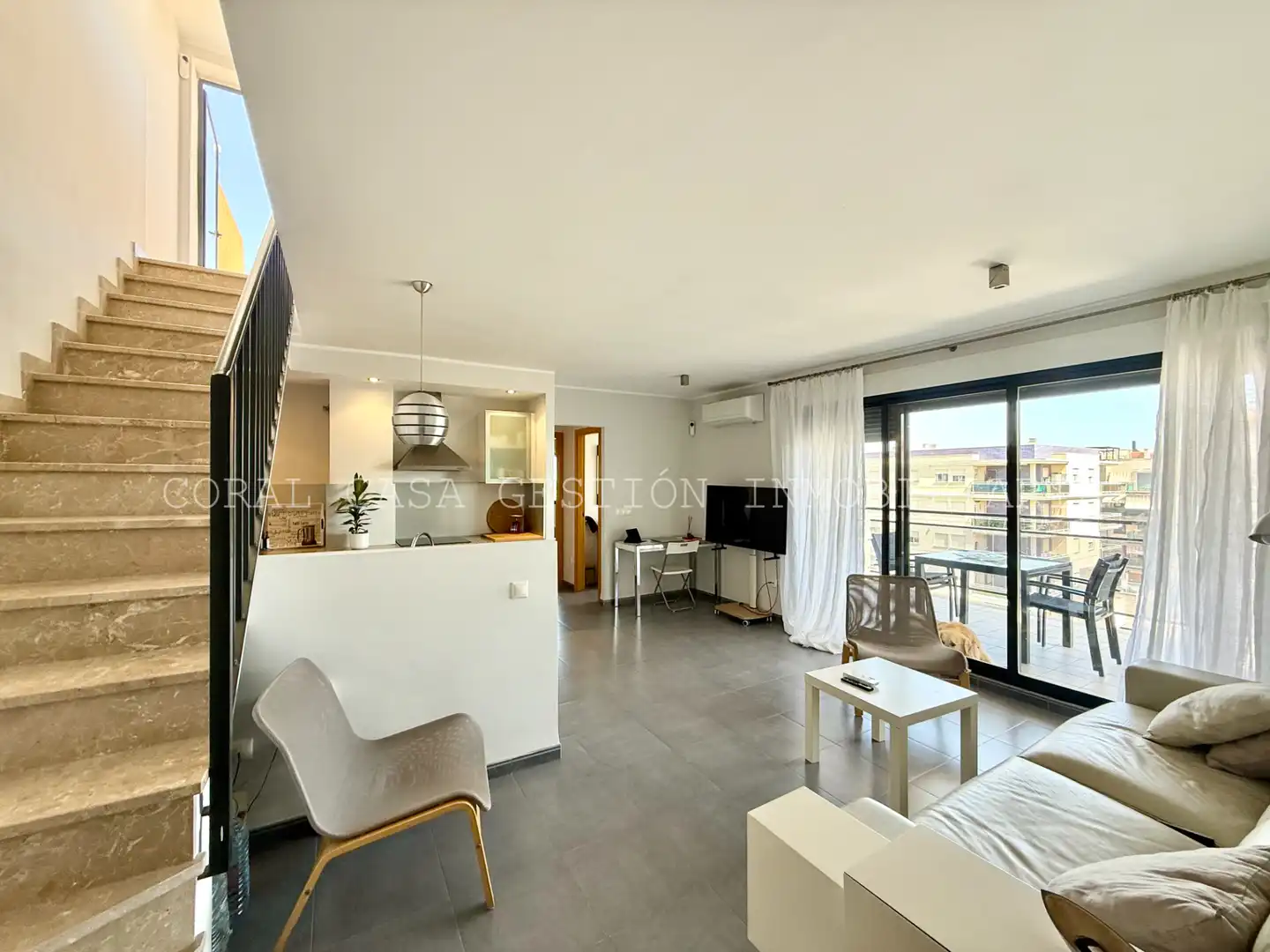 Living room of Attic for sale in Moncofa  with Air Conditioner, Heating and Terrace