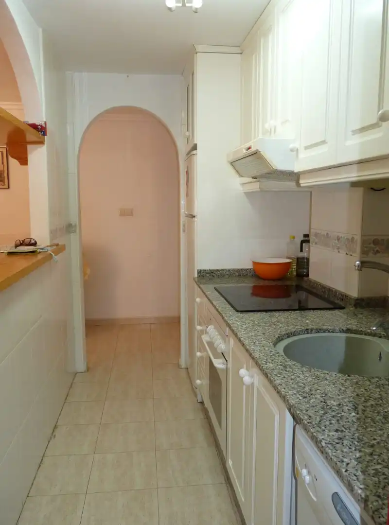 Cocina de Apartamento en venta en Villajoyosa / La Vila Joiosa con Amueblado y Balcón