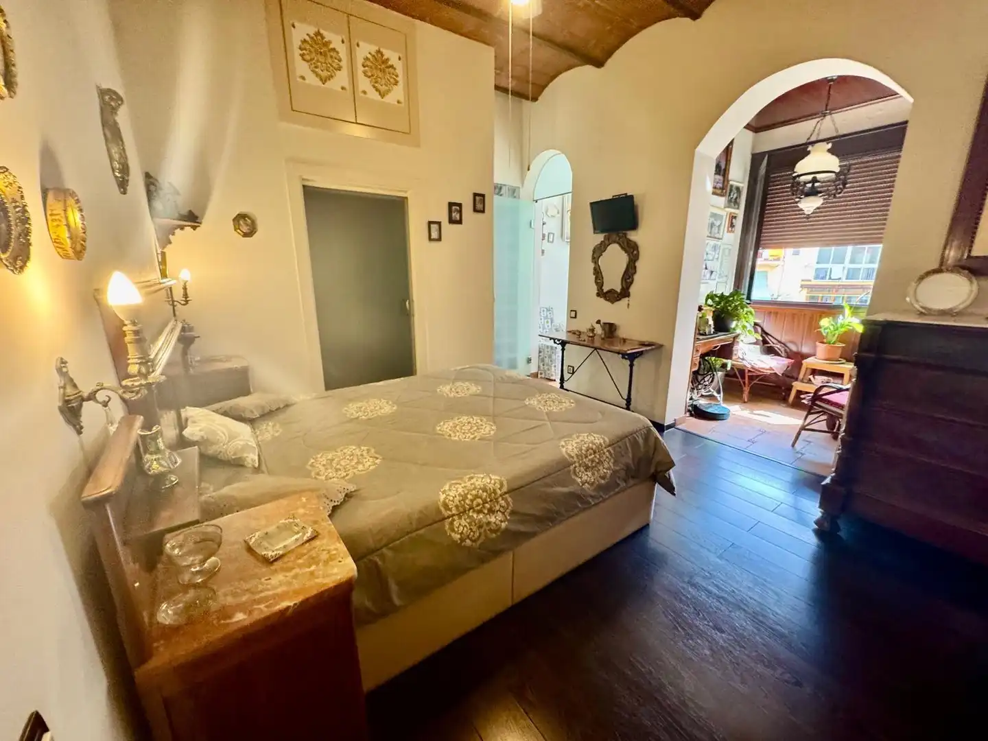 Schlafzimmer von Wohnung zum Verkauf in Barcelona mit Heizung und Balkon