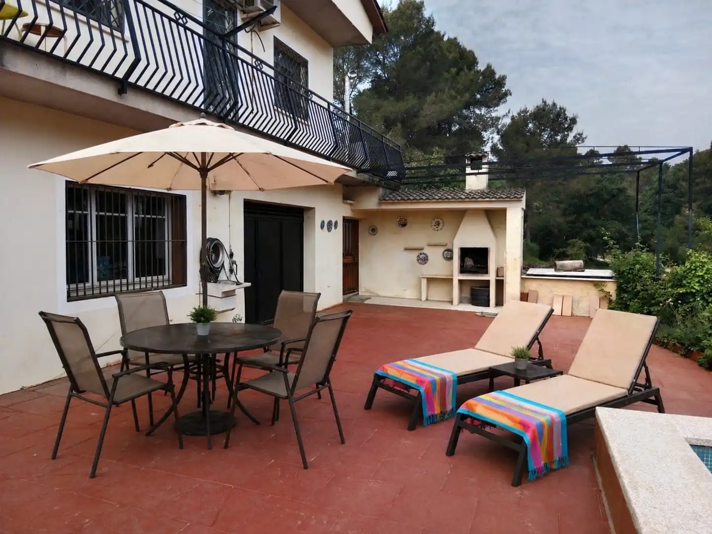 Terrassa de Casa o xalet en venda en Rubí amb Aire condicionat, Jardí privat i Terrassa
