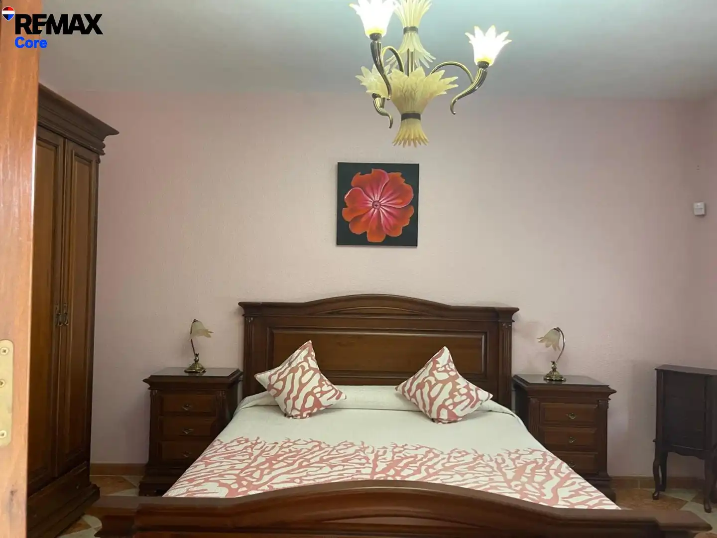 Schlafzimmer von Haus oder Chalet zum Verkauf in Montijo mit Klimaanlage, Heizung und Abstellraum