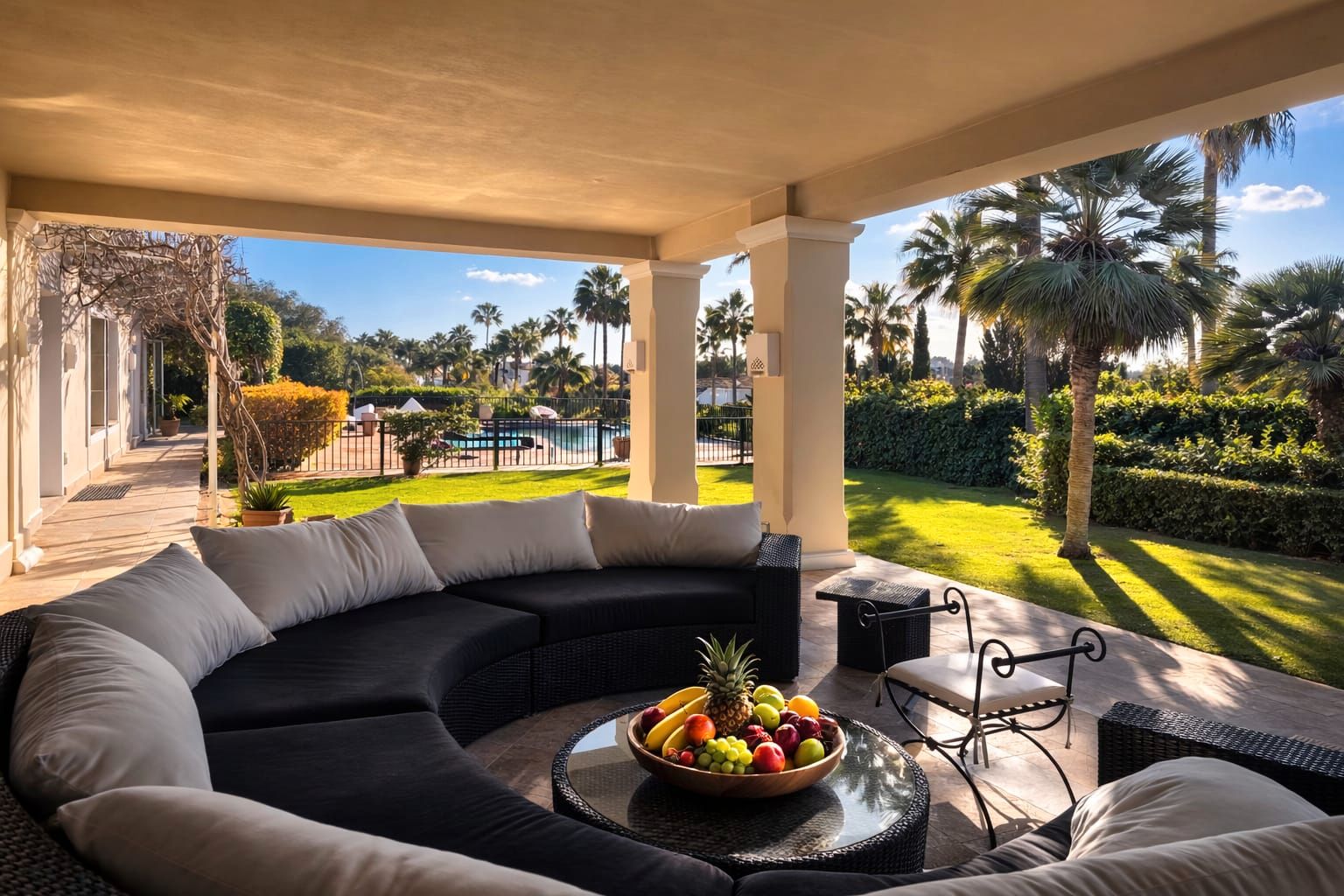 Terraza de Casa o chalet en venta en Sotogrande con Aire acondicionado, Jardín privado y Piscina