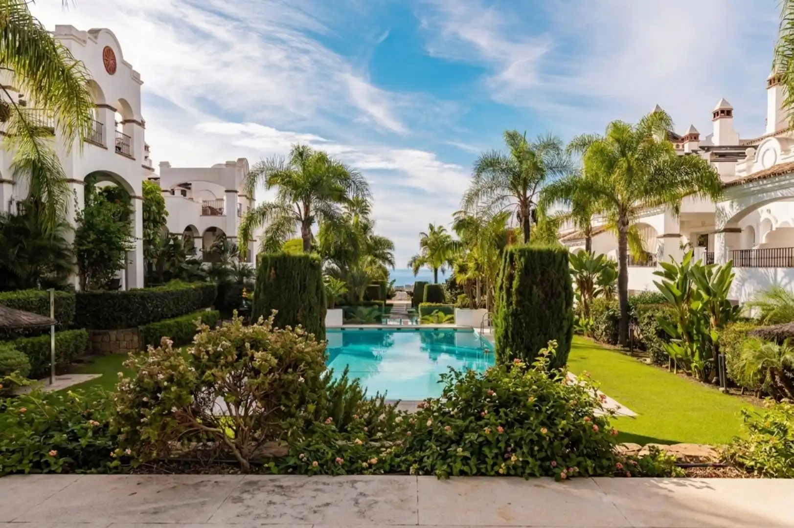 Jardín de Apartamento de alquiler en Marbella con Aire acondicionado, Jardín privado y Terraza