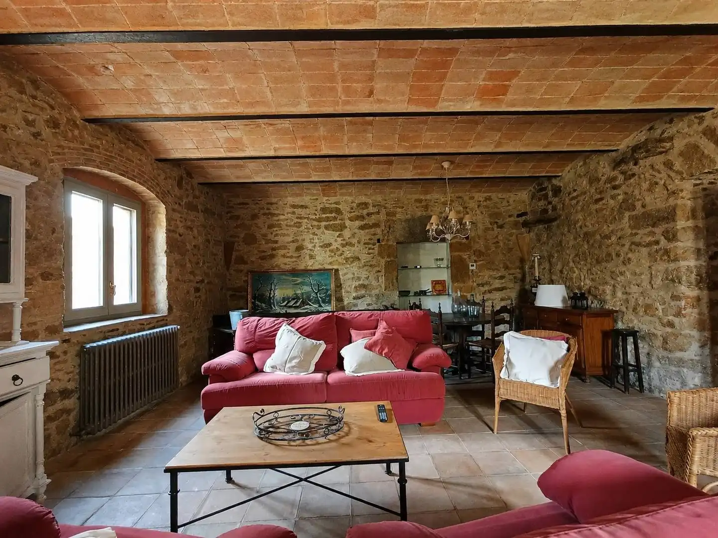 Wohnzimmer von Country house zum Verkauf in Forallac mit Heizung, Privatgarten und Terrasse