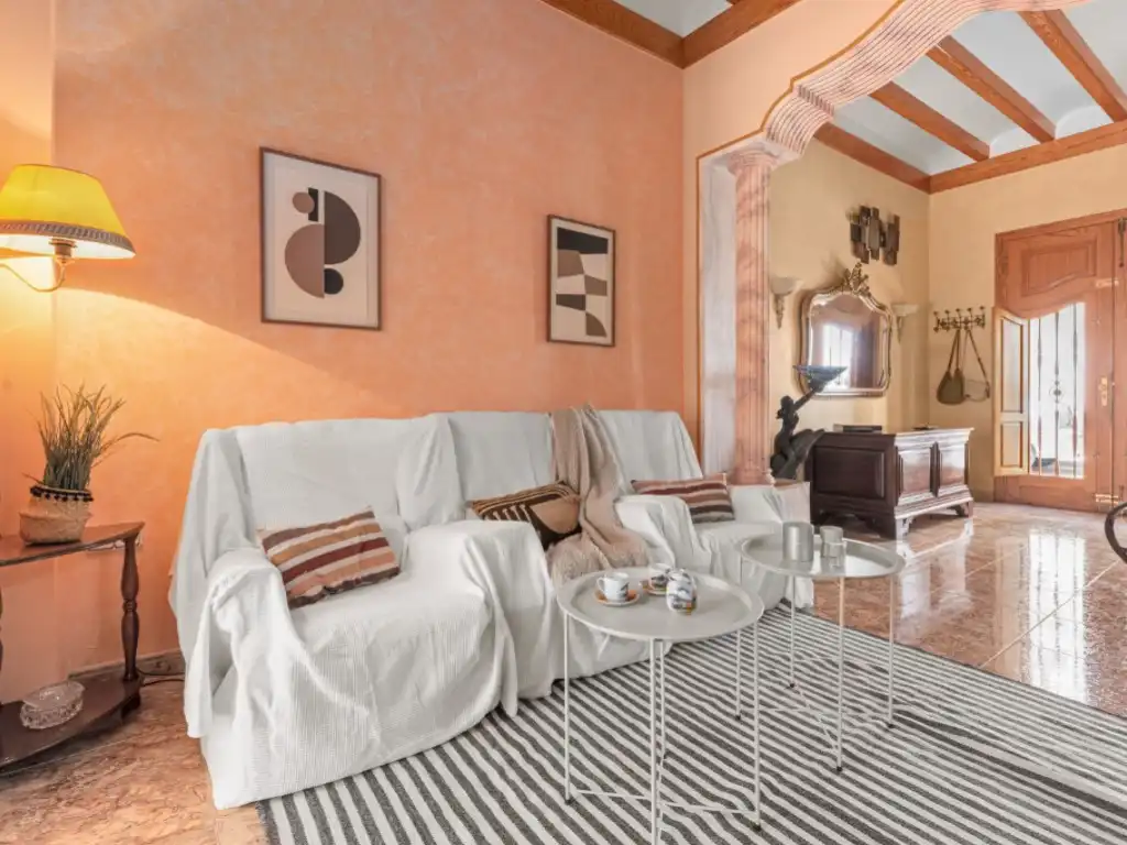 Sala de estar de Casa adosada en venta en Benissa con Aire acondicionado y Balcón