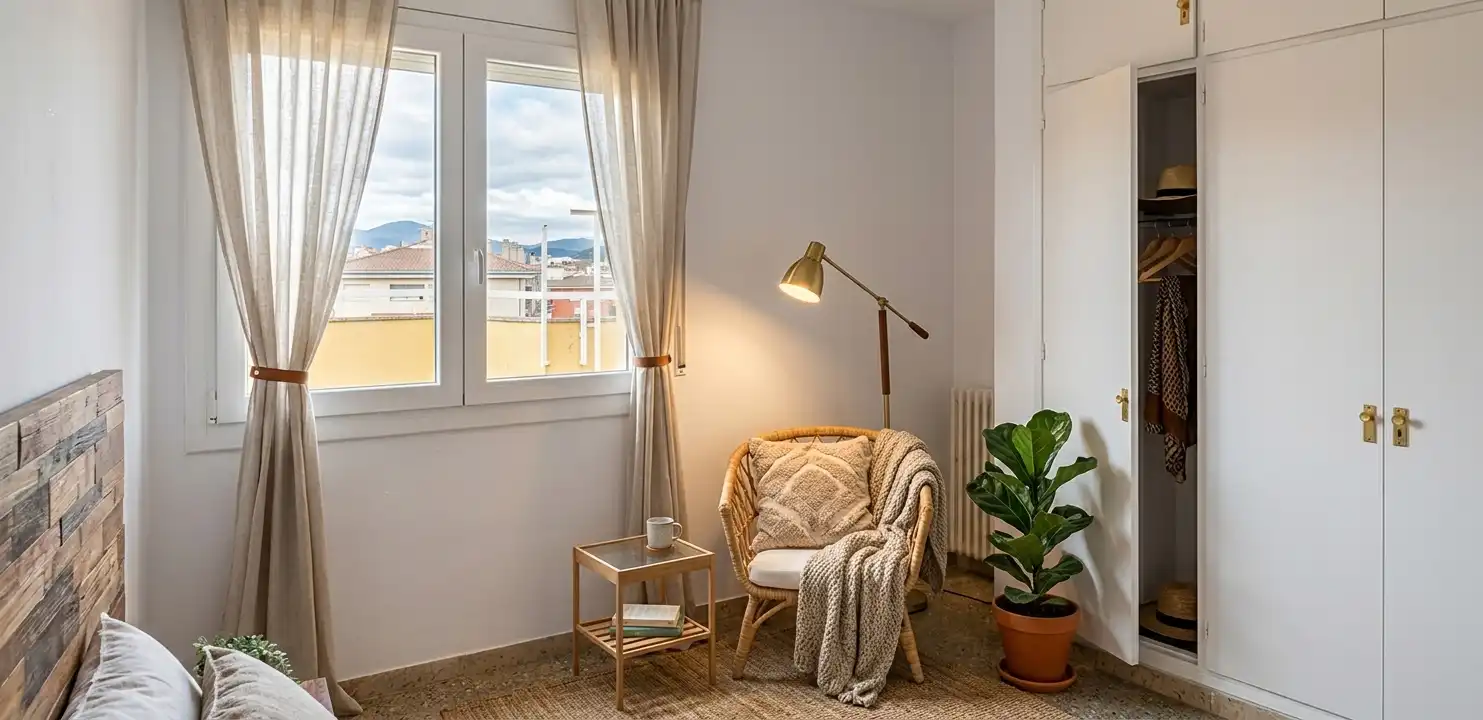 Living room of Flat for sale in Girona  with Heating and Terrace